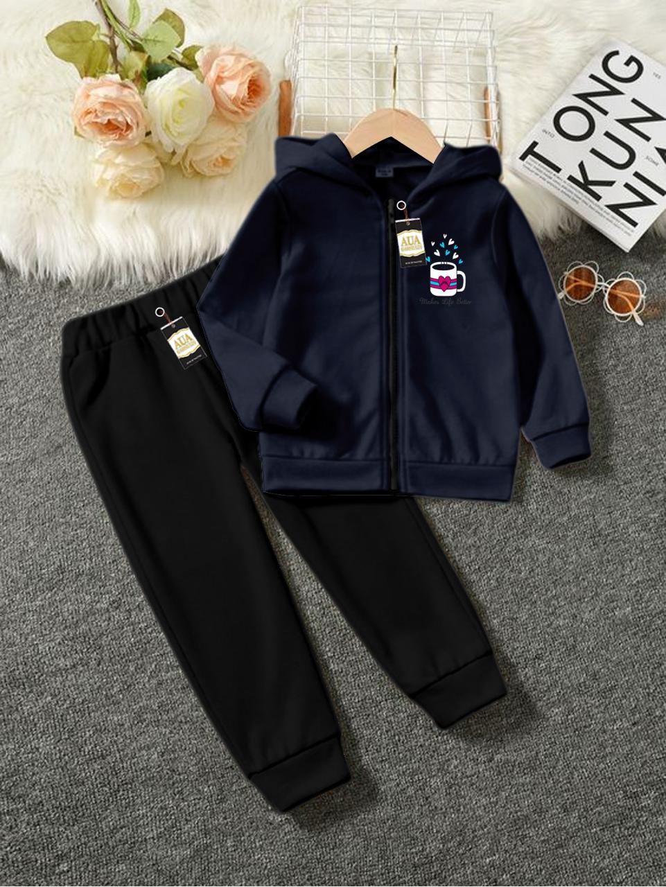 Kids Tracksuit Zipper Hoodie & Trouser