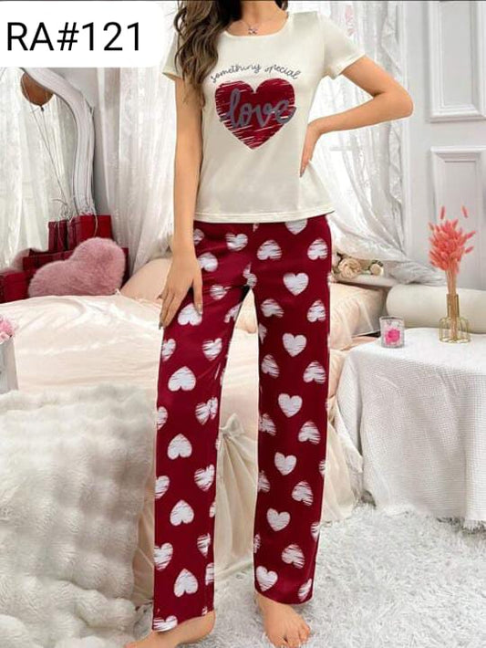 Women's "Something Special" Love Heart Graphic Pajama Set