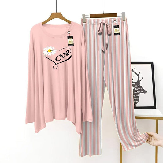 Daisy Love Striped Pajama Set"