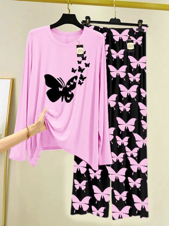 Blushing Butterfly Pajama Set"