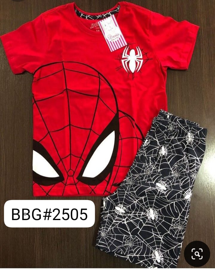 Boys' Spider-Man Graphic T-Shirt & Shorts Pajama Set