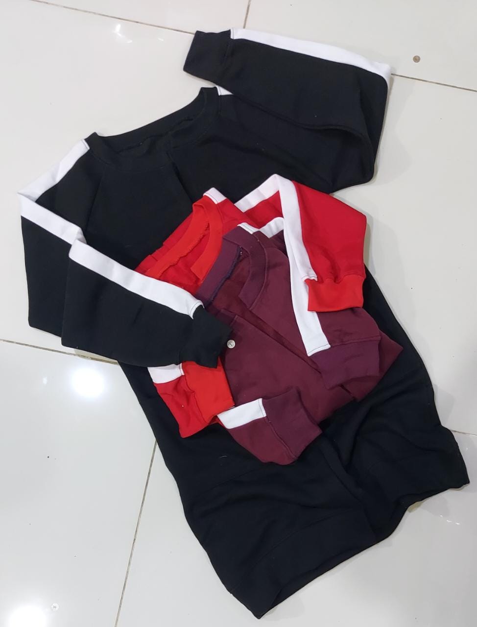 Women's Long White Sleeve Stripes - Stylish Open-Front Coat