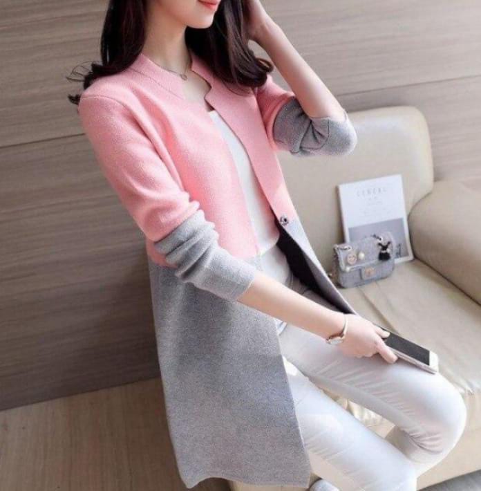 Women long Fleece Coat