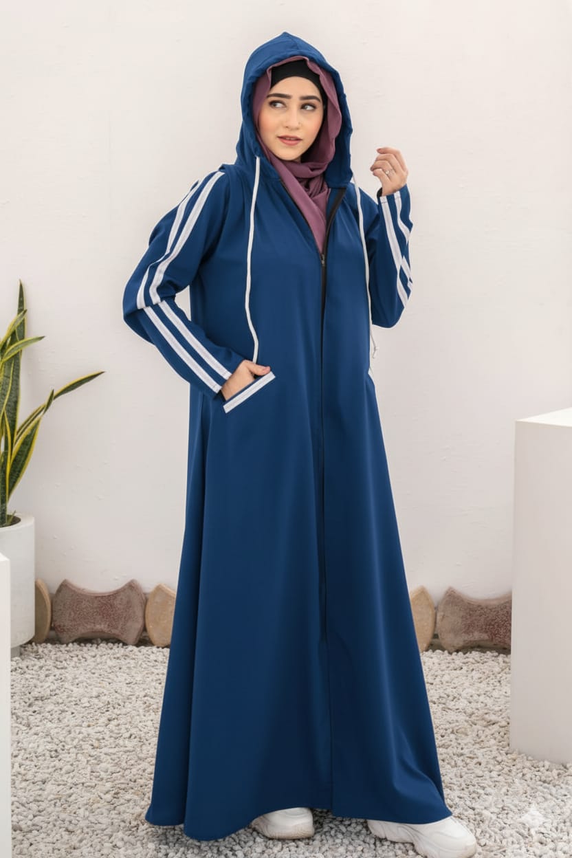 *Hoodie Zipper Abaya For Women* 
Revolution Style