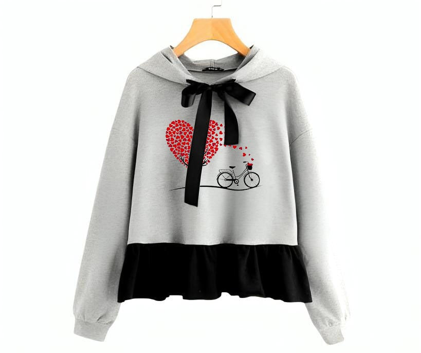 Women Frill hoodie