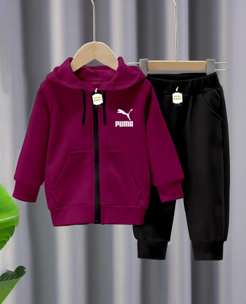Kids Tracksuit Zipper Hoodie & Trouser