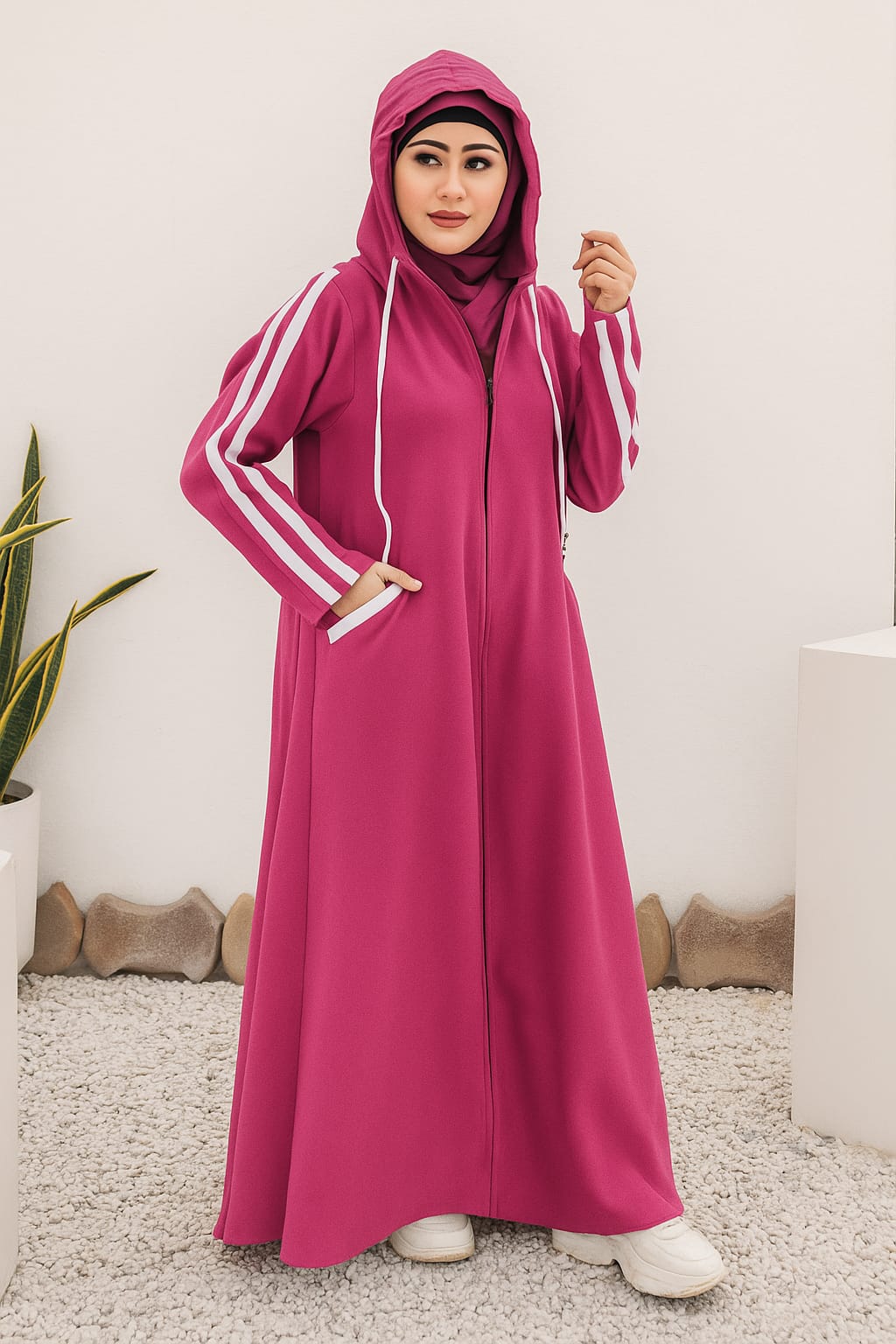 *Hoodie Zipper Abaya For Women* 
Revolution Style